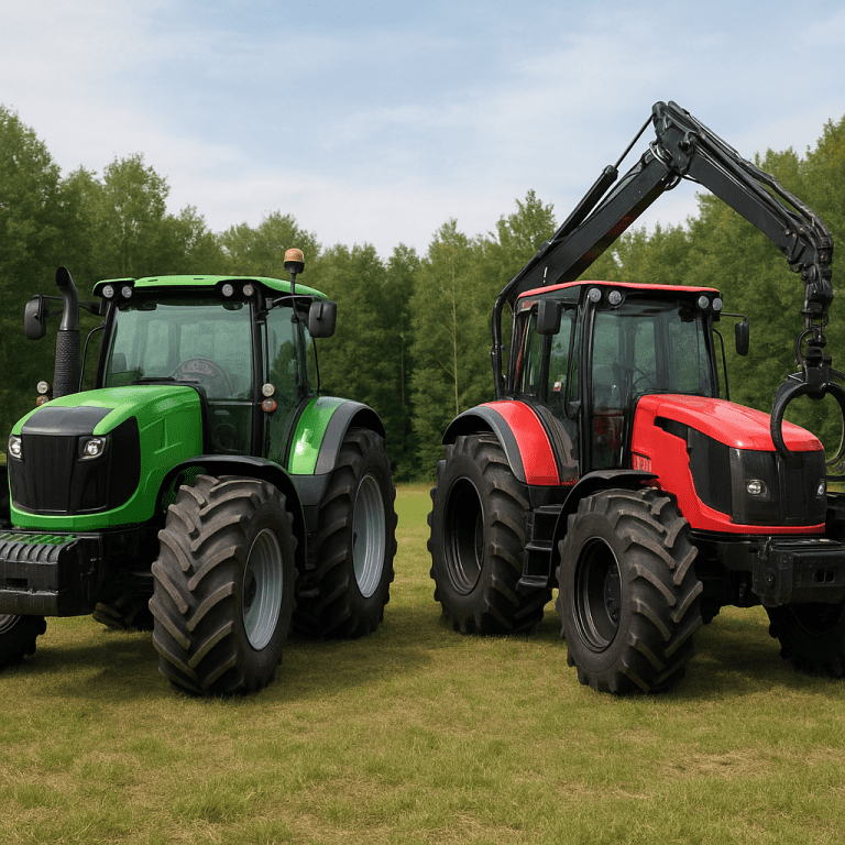 Jakie są różnice między ciągnikiem rolniczym a leśnym