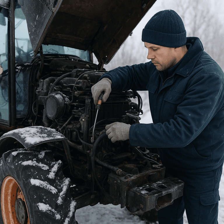 Zimowa konserwacja maszyn krok po kroku