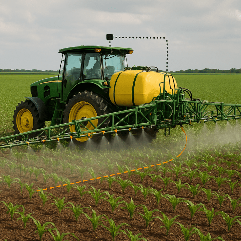 Jak działa system automatycznego sterowania sekcjami opryskiwacza