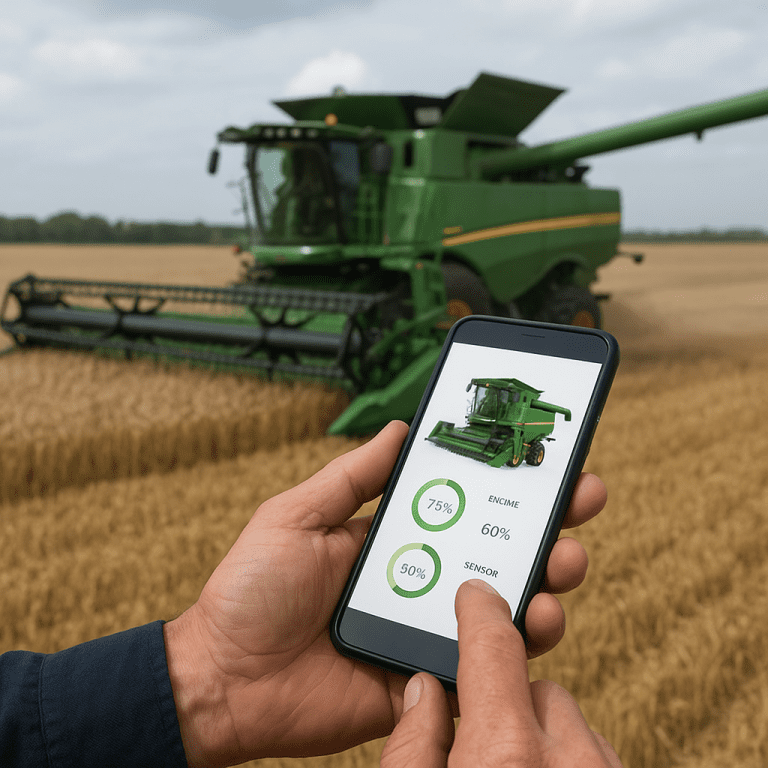 Jak monitorować stan techniczny kombajnu przez aplikację