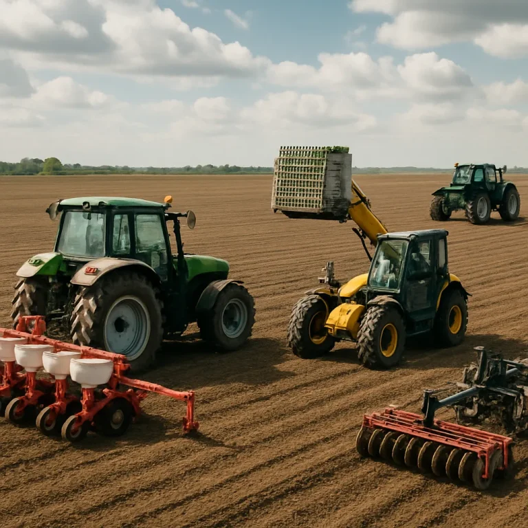 Jakie maszyny pomagają przy zakładaniu plantacji