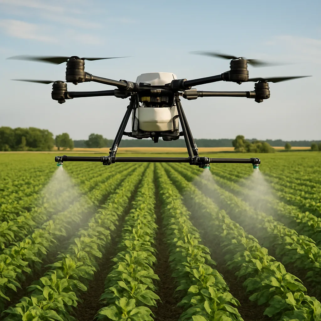 Dron opryskowy w rolnictwie